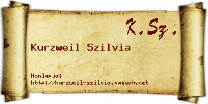 Kurzweil Szilvia névjegykártya
